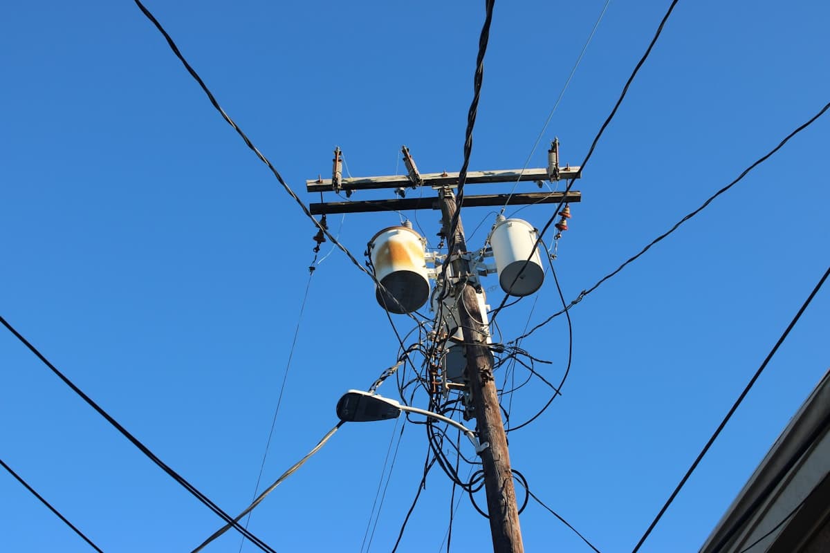 Power lines and electrical infrastructure representing Nigeria electricity tariff system